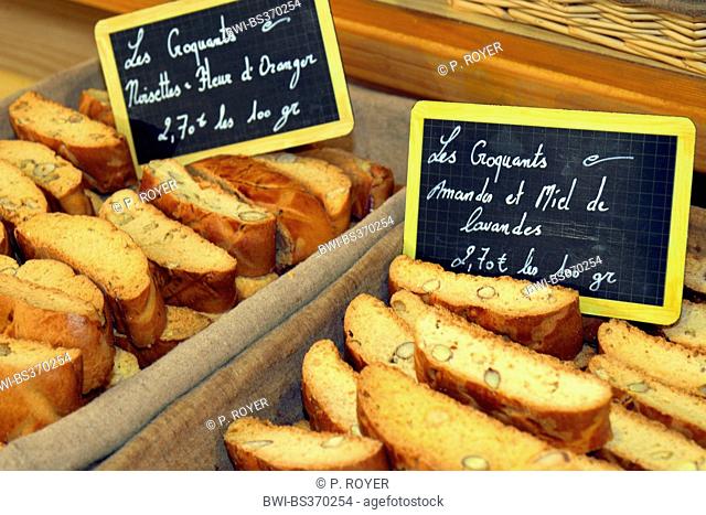 Croquants, traditional local pastries, France, Provence, Trigance