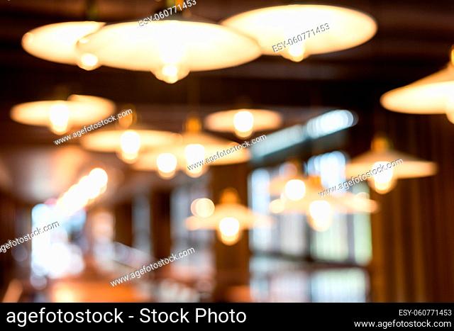 abstract background of coffee shop, shallow depth of focus