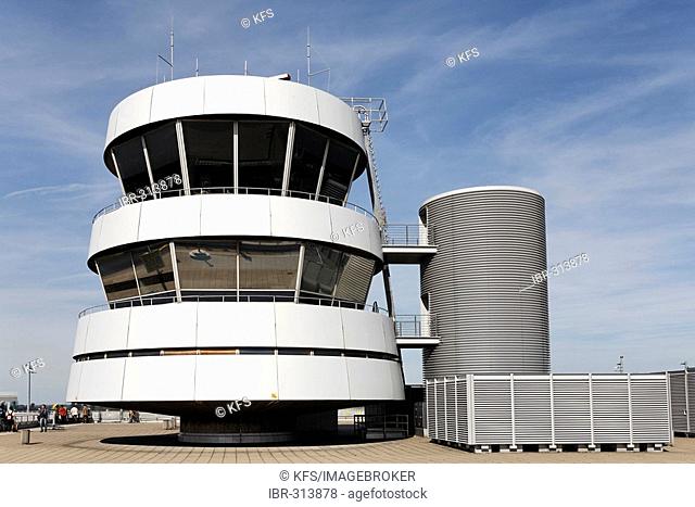 Apron air traffic control tower, airport Duesseldorf, NRW, Germany