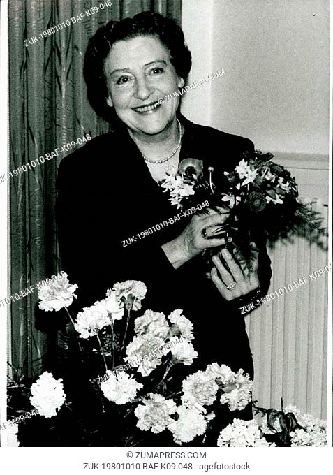 Oct. 10, 1980 - 20th anniversary of the death of Hennt Porten. 20 years ago, on October 15th, 1960 died in Berlin the German stage- and film actress Henny...