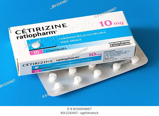 Cetirizine ratiopharm active substance : cetirizine, therapeutic class : H1 antihistamine. This drug is recommanded in the treatment of diverse allergic...