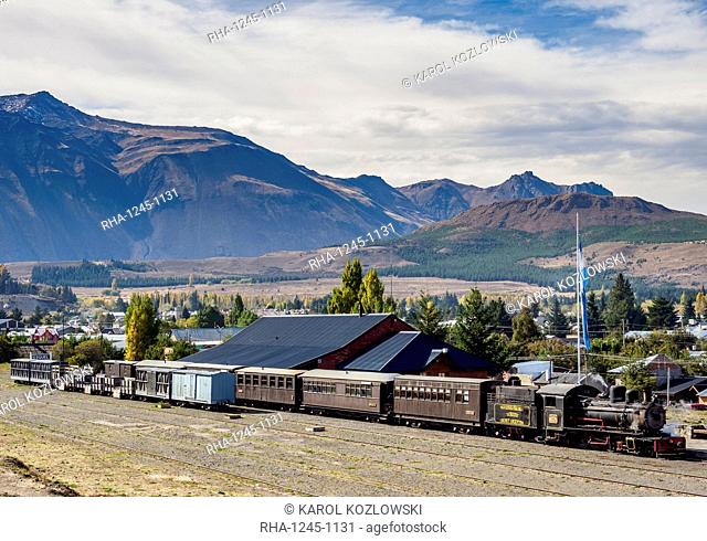 Old Patagonian Express La Trochita, steam train, Esquel Train Station, Chubut Province, Patagonia, Argentina, South America