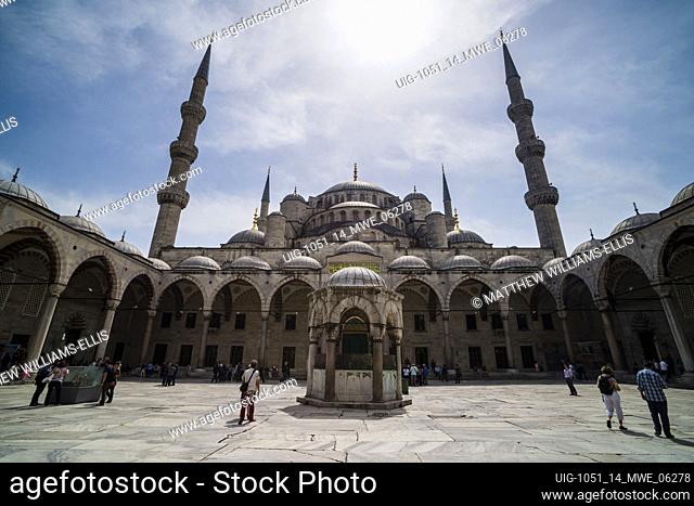 Blue Mosque (Sultan Ahmed Mosque or Sultan Ahmet Camii), Istanbul, Turkey