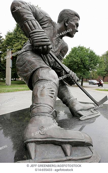 Canada, Montreal, hockey player statue, Maurice Rocket Richard, sports hero