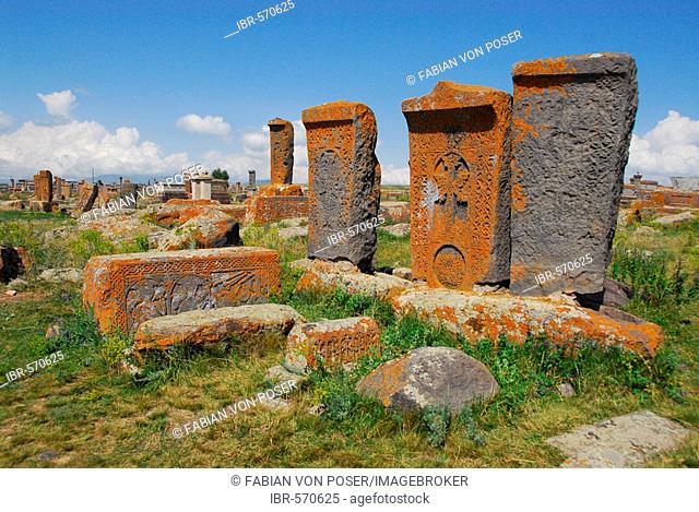 Cross-slabs on Noraduz cementary, Noraduz, Armenia