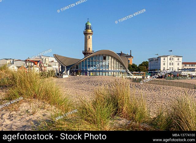 Germany, Northern Germany, Mecklenburg-West Pomerania, Mecklenburg, West Pomerania, Warnemünde, lighthouse, Teepott
