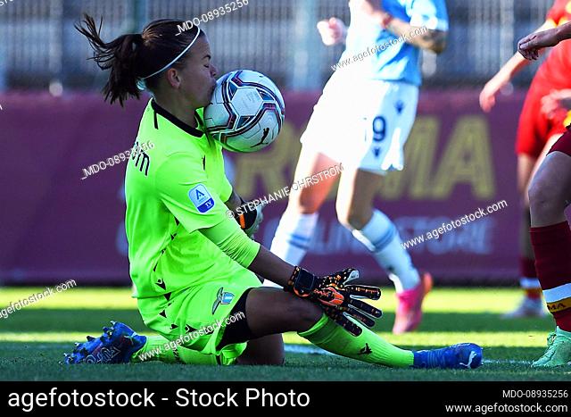 The player of Lazio Stephanie Ohrstrom during the match Roma woman-Lazio woman at the Tre Fontane Stadium. Rome (Italy), December 12th, 2021
