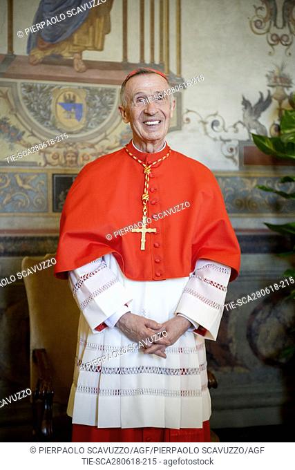 Cardinal Luis Francisco Ladaria Ferrer during the traditional Courtesy Vist to the new Cardinals, Vatican City, ITALY-28-06-2018   Journalistic use only