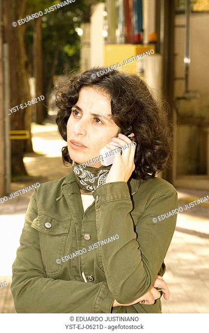 Woman Using Cellular, São Paulo, Brazil