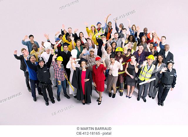 Portrait of diverse workforce