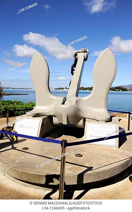 Recovered Anchor form USS Arizona Pearl Harbor Pacific National Monument Hawaii