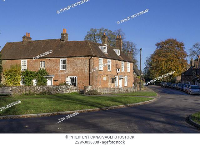 Jane Austen's house Chawton Hampshire in Autmn. Author Jane Austenâ. . s ( 1775-1817 ) house in the village of Chawton , East Hampshire where she spent the last...
