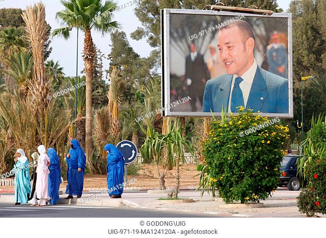 Portrait of king Mohammed VI , Taroudan, Morocco