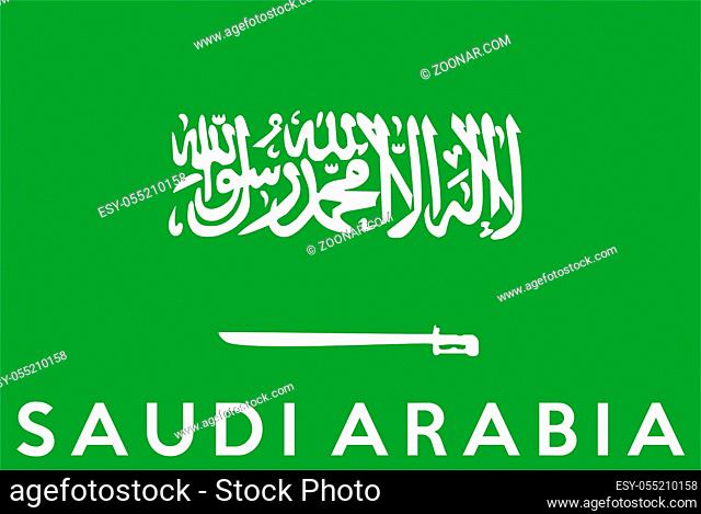 very big size illustration country flag of Saudi Arabia