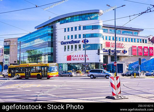Galeria Wilenska shopping center, Solidarnosc avenue. Warsaw, Poland, Europe