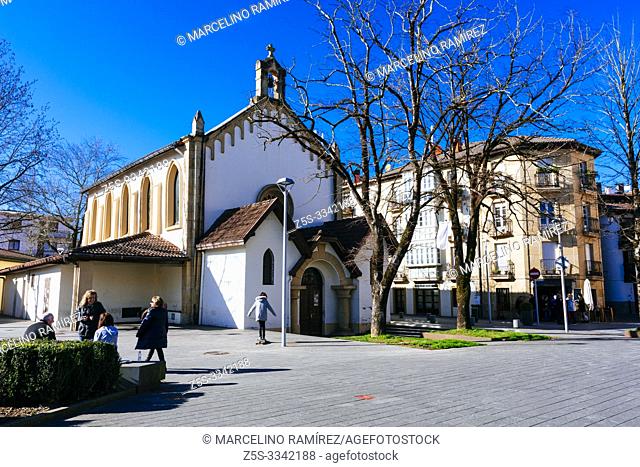 La Milagrosa Chapel, old church hospital, Eguzkitzaldea street, Urdanibia square, Irun, Gipuzkoa, Donostialdea, Basque Country, Spain, Europe