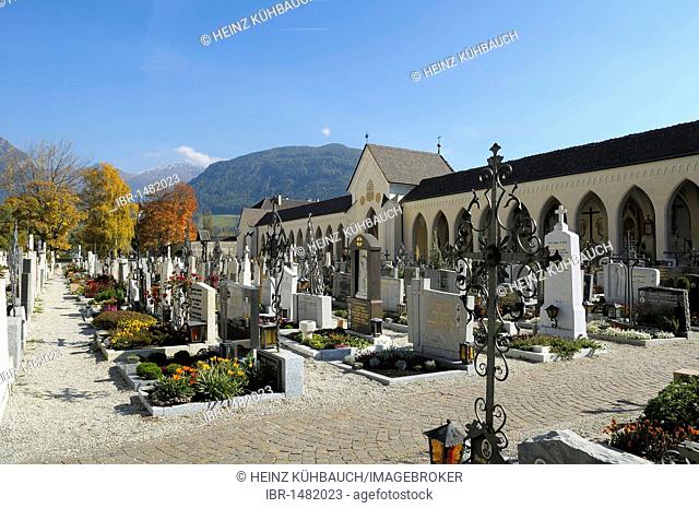 Cemetery of Sterzing, South Tyrol, Italy, Europe