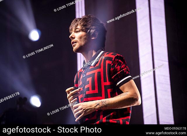 The British singer Louis Tomlinson ex One Direction performs in concert at the Milan Summer Festival. Milan (Italy), September 3rd 2022
