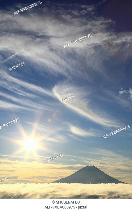 Mount Fuji and sea of clouds