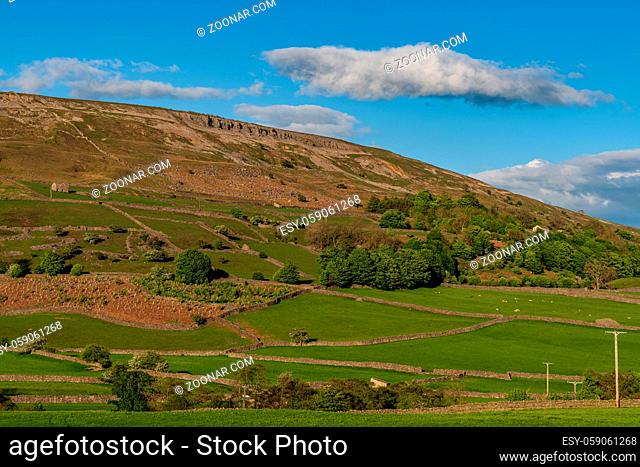 Arkengarthdale landscape near Reeth, North Yorkshire, England, UK
