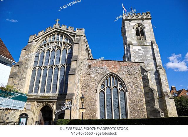 Sarum St Thomas and St. Edmund. Church of St. Thomas Becket. The Maltings. Salisbury. Wiltshire. England. UK