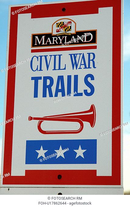 MD, Maryland, Maryland Civil War Trails, scenic byways, road signs