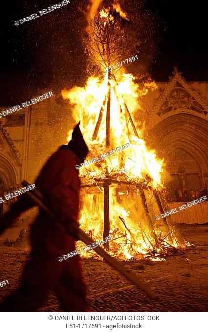Devils during the San Antoni Festival in Morella, Castellon, Spain