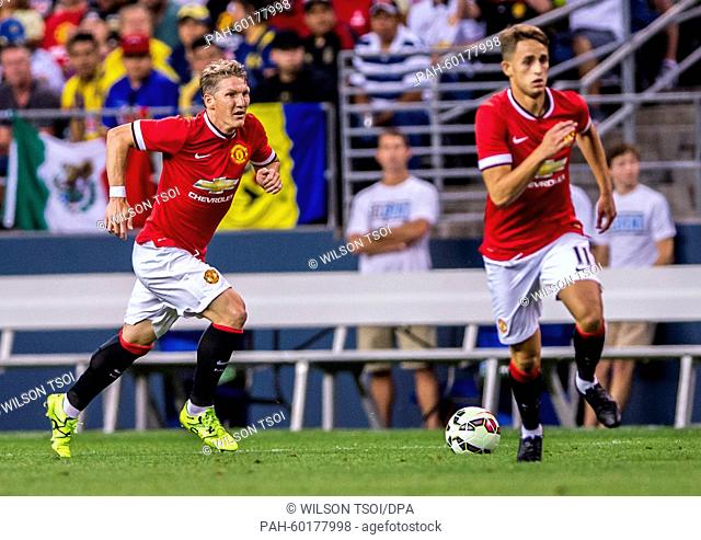 Manchester United's Bastian Schweinsteiger in action during the soccer friendly match between Manchester United and Club America at the Century Link Field in...