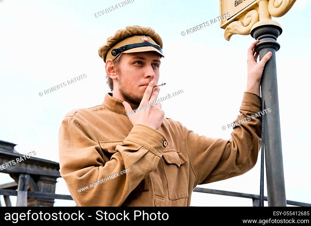 smoking, army soldier, period costume