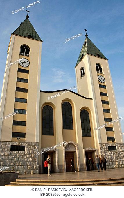 Church, sanctuary in Medjugorje, Bosnia and Herzegovina, Europe