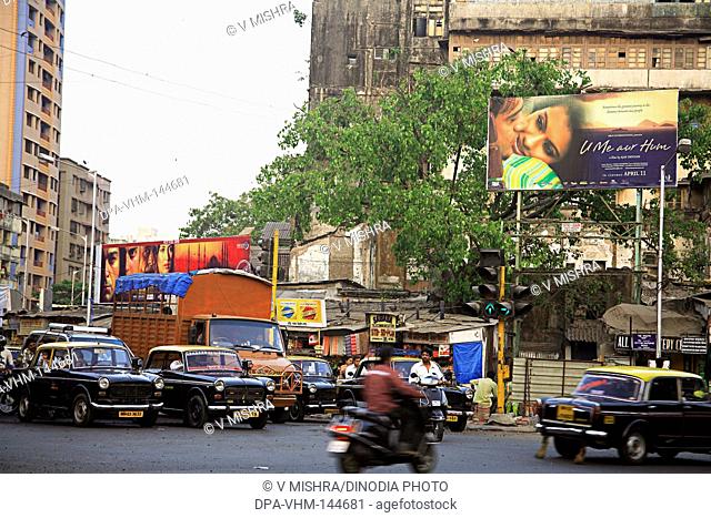 Film poster at Krantiveer Vasantrao Narayanrao Naik Chowk called as Tardeo Chowk ; Bombay now Mumbai ; Maharashtra ; India NO MR