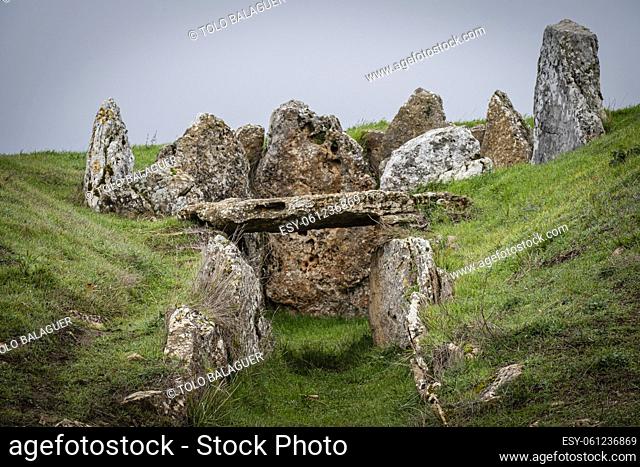 Dolmen of the Cotorrita, Neolithic burial chamber, municipality of Los Altos, Las Merindades, Burgos, Spain