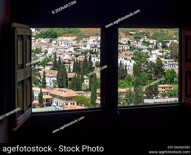 GRANADA, ANDALUCIA/SPAIN - MAY 7 : View of Granada in Andalucia Spain on May 7, 2014