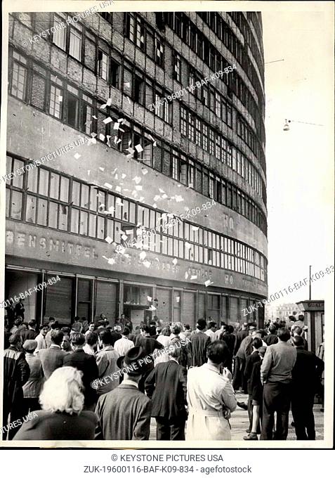 1952 - Demonstrations and riots in East Berlin. - Soviet Occupation Troops go into action against civilian population: Heavy demonstrations and street-fights...