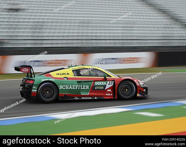 03.10.2021, Hockenheimring, Hockenheim, DTM 2021, Hockenheimring, 01.10. - 03.10.2021, in the picture Lucas di Grassi (BRA # 37), Audi R8 LMS GT3