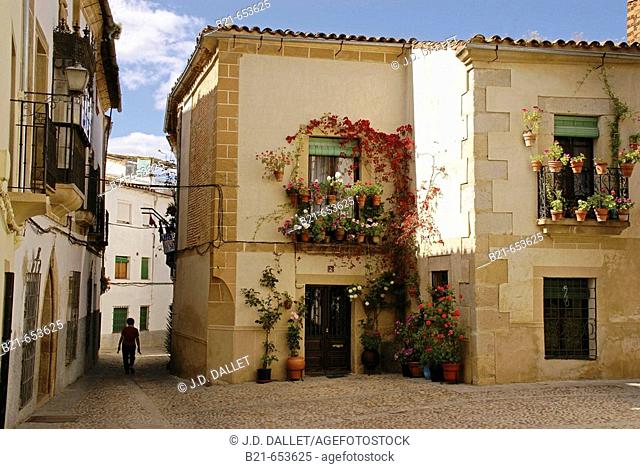 Old part of Coria, inside the city walls. Cáceres province. Extremadura. Spain