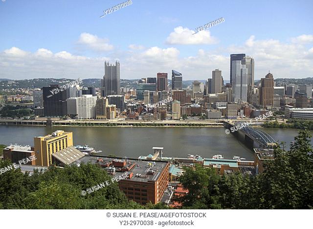A view from Mount Washington, Pittsburgh, Pennsylvania, United States, North America