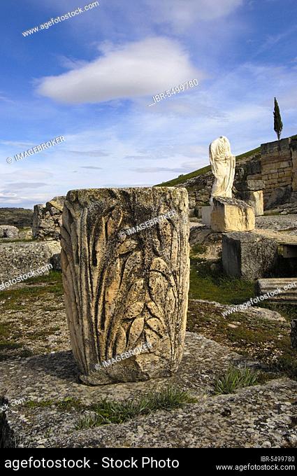 Ruined city, archaeological site of Segobriga, Saelices, Cuenca, Castilla-La Mancha, Spain, Europe