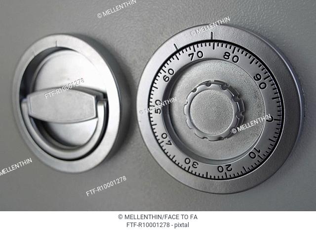 Combination lock of a safe