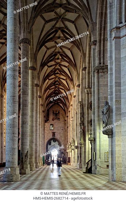 Germany, Bade Wurtemberg, Ulm, Albert Einstein' s birthplace, Lutheran Cathedral (Munster), the tallest church in the world with a steeple measuring 161m (530...