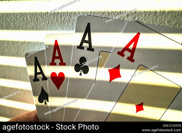 Four aces in a game of cards