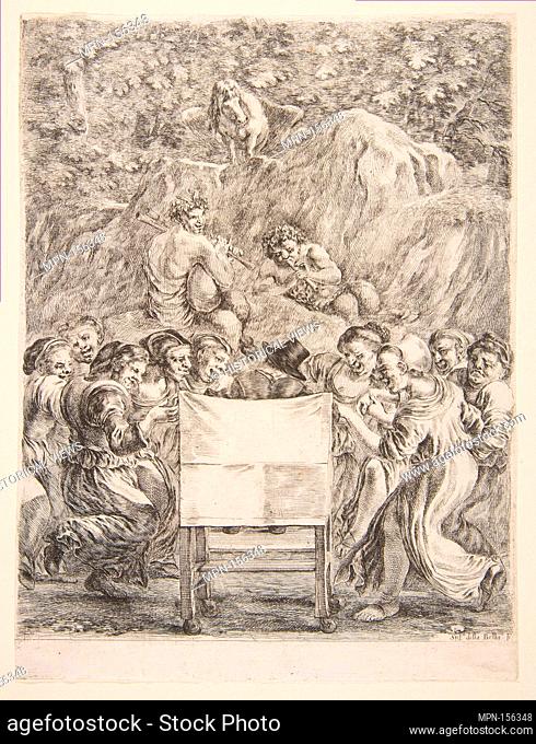 Parnassus, frontispiece to Les Oeuvres de Scarron. Artist: Etched by Stefano della Bella (Italian, Florence 1610-1664 Florence); Publisher: Published by...