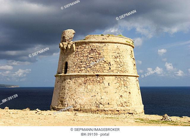 Old tower Torre des Garroveret at Cap de Barbaria - Formentera