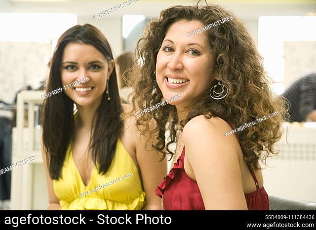 Multi-ethnic women smiling