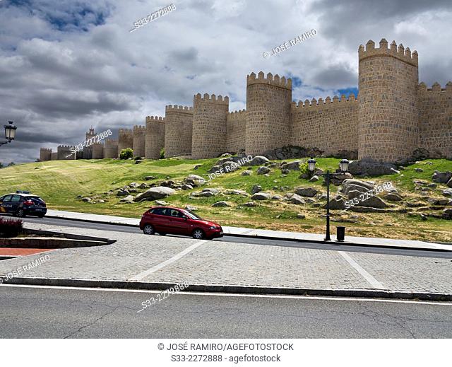 Walls of Avila. Castilla Leon. Spain. Europe