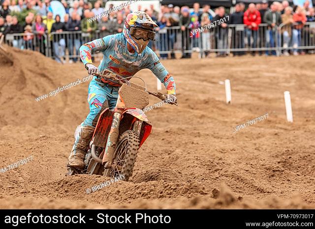 Belgian Liam Everts pictured in action during the motocross MX2 Grand Prix Flanders, race 13/19 of the FIM Motocross World Championship