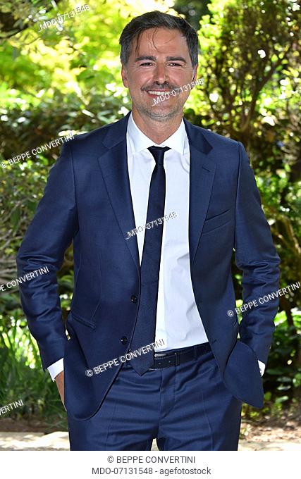 Italian conductor Beppe Convertini during the summer day time of Raiuno photocall at the Rai headquarters in viale Mazzini
