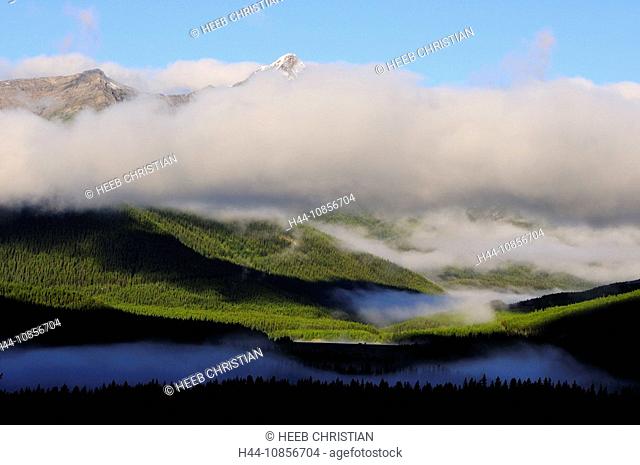 10856704, Canada, Morning Fog, Rocky Mountains, Pe