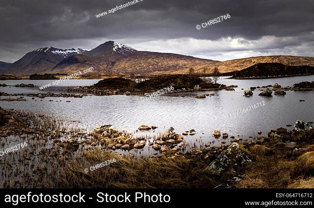 Rannoch Moor landscape, The Scottish Highlands, UK