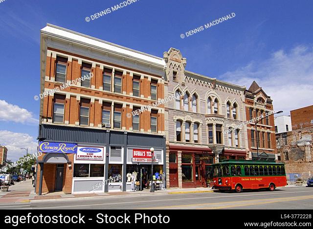 Downtown city at Cheyenne Wyoming WY